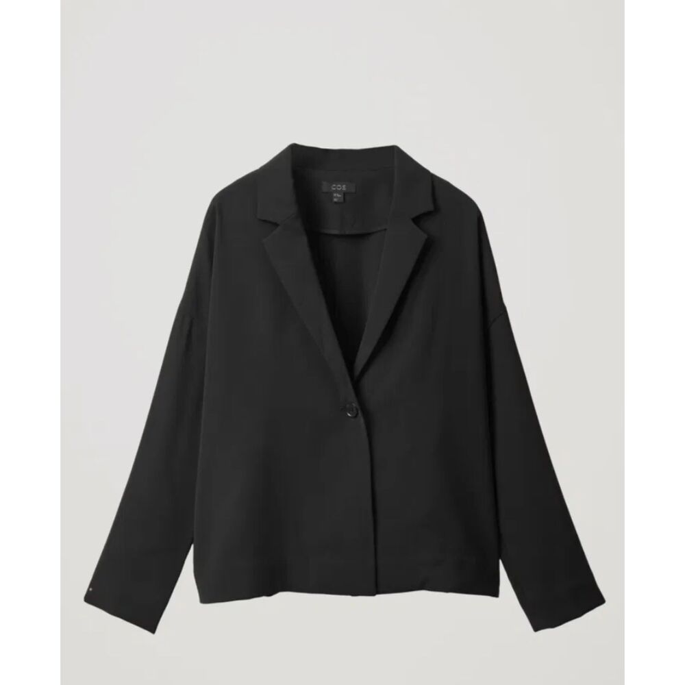 COS Wide Relaxed Blazer Black Size 8